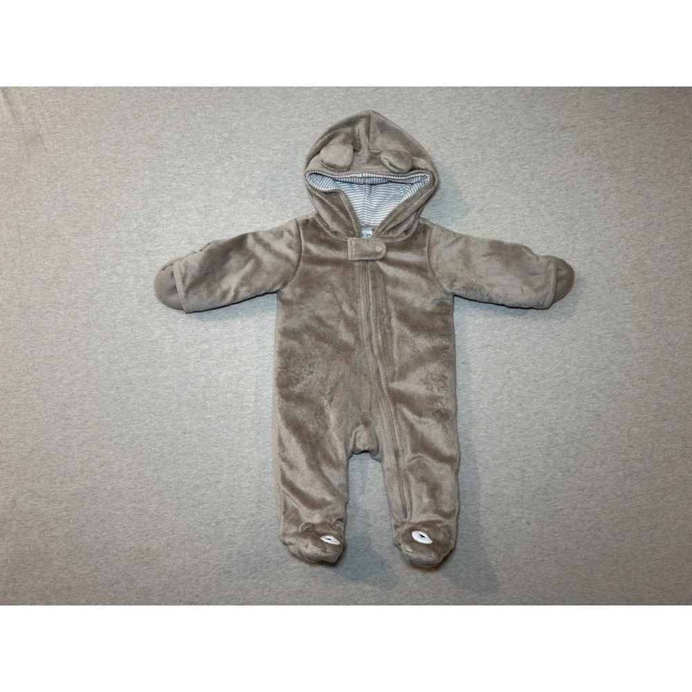 Carters. Infant 3 month. Beige color. teddy bear warm  jacket.